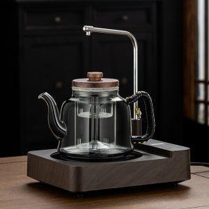 Steam Electric Ceramic Stove Tea Cooker Spray Type Borosilicate Lead-Free Glass Boiling Water Tea For Home Automatic Water Feeding Tea Set