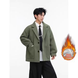 Insulated Thickening Windproof Fashionable Wool Overcoat