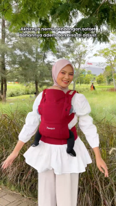 Momaz Gendongan Bayi SSC M Shape 3in1- Gendongan Bayi Newborn - Gendongan M Shape BUY 1 GET 1 Gendongan Kaos