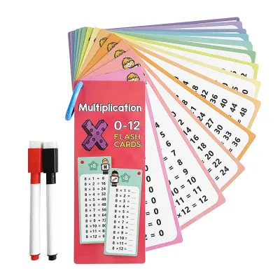 0-12 Multiplication Charts Times Table Cards Self Check Math Learning Tool Montessori Mathematical Training Teaching Aids