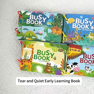 ​Buku Aktiviti Bayi 3 Tahun Pembelajaran Awal Montessori Quiet Book Sensory Toy for Toddlers Early Educational Cloth Busy Book First Learning