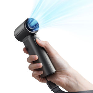 JISULIFE | JISULIFE Quạt Cầm Tay Di Động Turbo Quạt Gió Tốc Độ Cao 5 Bánh Răng Gió 3600mAh Pin Sạc Thiết Kế Bỏ Túi Mini Đen Trắng Hồng