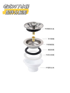 Kitchen Stainless Steel Waterlet Accessories Sink Strainer Deodorizing Filter Washing Basin Drain Hole Sink Drainer Blocked