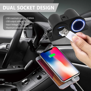 Universal 3.1A Dual USB Car Charger Pengecas Kereta 2-in-1 Splitter Socket/Screws Included 12/24V Power Adapter/Fast Cha