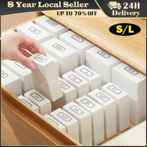 1Pc Flip Lid Design Storage Case Wide Application Storage Box Compact Flip Lid Small Compact Drawer Sorting Storage Box