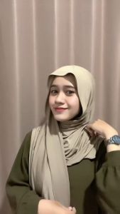 PASHMINA INNER NUTUP LEHER JERSEY PREMIUM - HIJAB INSTAN OVAL DALAMAN NINJA