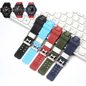 Resin Watch Band Suitable For Casio GA1100 GW-A1000 G-1400 GW4000 Mens Sport Waterproof Strap Replacement Rubber Bracelet