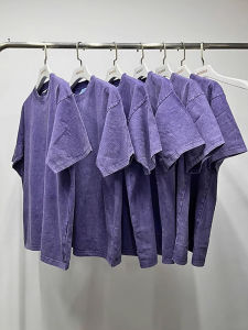 YOULIN | Faded Purple Short Sleeve T-Shirt 300g