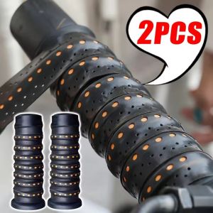 2pcs tay nắm mô tô Băng miếng xốp mềm PU Foam chống rung Bìa phổ chống sốc Grip bọc cho moto xe tay ga