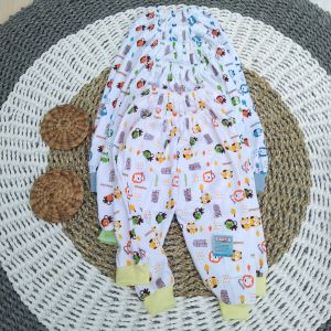 Celana Panjang Bayi Motif Karakter Bahan 100% Cotton untuk usia 0-6 bulan