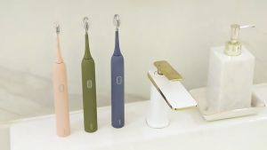 ApiYoo Sonic Electric Toothbrush Roman Column Design T11-N 4 Modes USB Rechargeable IPX7 Waterproof
