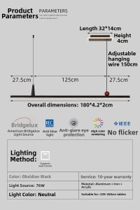 Minimalist Creative Designer Island Table Pendant Light