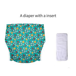 Breathable Adult Cloth Diaper TPU Waterproof Old Mans Diaper Pants Reusable Diapers Trouser Anti-leak Breathable Nappy Pads