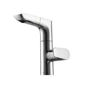 Pull-down Single Hole Extended Faucet for Bathroom Sink