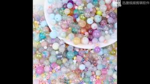 50g Assorted Glass Beads 2-10mm Colorful Crystal Beads for Jewelry Making Bracelets Earrings Necklaces Crafts Making DIY Art