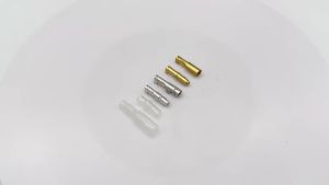 50 Sets 4mm Bullet Head Crimping Terminal Wire Connector Male and Female Sockets with Transparent Sheath