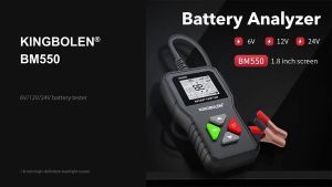 GARNIM - BM550 เครื่องทดสอบแบตเตอรี่รถยนต์ ระบบตรวจจับอัตโนมัติเครื่องวิเคราะห์แบตเตอรี่ 6V - 24V 100 - 2000 CCA 2Ah-220Ah
