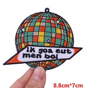 Kruikenstad Carnival Emblem Embroidery Patch Iron On Patches DIY Netherland Carnival Patches For Clothing Embroidered Sew Badges