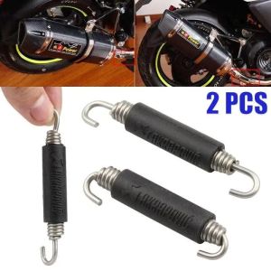 2PCS Stainless Steel Universal Motorcycle Muffler Exhaust Springs Hooks Front Middle Link Pipe Exhaust Connect Spring  Yoshimura