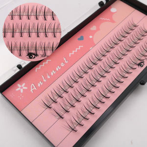 60 tufts of sandwich eyelashes grafted eyelashes artificial effect eyelash extension comic eyelashes false eyelashes tool