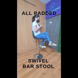 All Padded Seat Bar Stool Swivel High Chair Adjustable Rotating Chair 1 PIECE