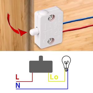 Home Improvement Intelligent Mechanical Touch Automatic Reset Wardrobe Closet Switch Light Control