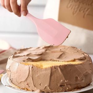 1PC Silicone Cream SpatulaButter SpatulaHeat ResistantButter Cake SpatulaKitchen Baking Tools