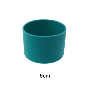 JCD 6cm Rubber Water Bottle Cover Heat Insulation Bottom Cover Anti Slip Silicone Sleeve Base Cup Protective Cover