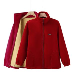 Outdoor Fleece Jacket Thickened Shaggy Inner Lining Anti-Static Warm Winter Spring Autumn Seasonal Climbing Camping Travel Gear