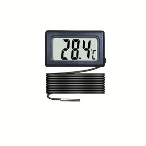 Mini LCD Digital Thermometer With Sensor Probe For Freezer Temperature - 50-110℃ Aquarium Thermometer Outdoor Waterproof