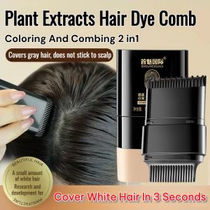 【One-Time Quick Dyeing】Plant Extract Hair Dye Comb Covering White Hair Stick Waterproof And Sweat-Proof Cover Hairline Hair Root
