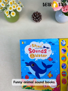 BEAR TALE Marine Animal Button Sound Book for Kids Age 0-3 years Early Education Book with Sea Animals Childrens Audio Book 12 Pages
