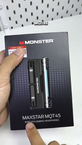 Monster MQT45 Earphone Bluetooth V5.4 TWS ENC Noise Reduction Low Latency Gaming Headset Bluetooth
