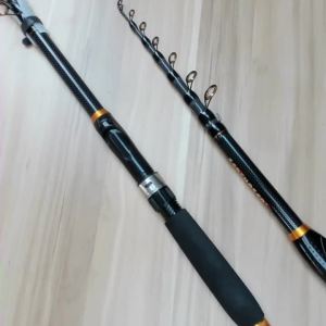 1.8m-3.6m Carbon Fiber Fishing Rod Short Pocket Portable Spinning Rod Lure Pole Telescopic Carp Trout Beach Fish Rods