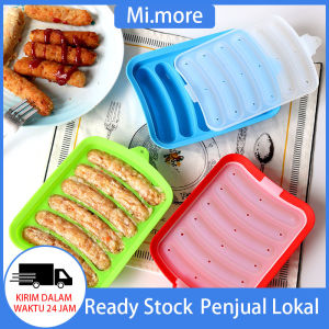 Mi.more Cetakan Sosis Kue Telur Puding Es Silikon DIY 6 Rongga Sausage Silicone Mold