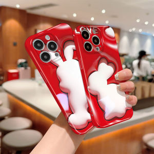 Hontinga All-inclusive Film Casing For OPPO A16 A16E A16K A16S A36 A52 A54 2021 A76 A92 A93 2020 A94 A96 5G F11 Pro Case Korean film Phone Case Cute Cartoon Rabbit Back Casing Hard Cases Shockproof Shell Full Cover Casing For Girls