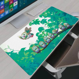 Bandai | Mouse Pad Large Gamer Anime Pokemon Rowlet Desk Mat Laptop Office PC Cabinet Mousepad XXL Gaming Accessories Keyboard Carpet