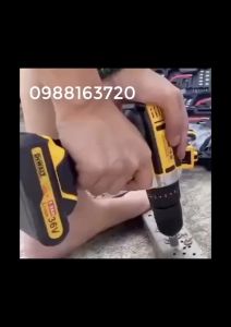 Máy khoan pin cầm tay máy khoan bắn vít mini 3 chức năng DWT 36V có búa động cơ mạnh mẽ bảo hành 6 tháng
