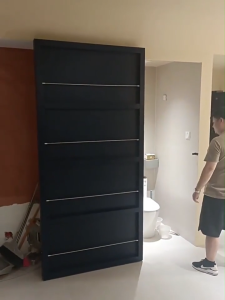 Invisible Trackless Ghost Door Bedroom Bathroom Two-Way Buffer Push-Pull Translational Sliding Gate