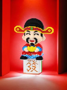 Xinzhe Building Block in Series Handmade Assembling Toys Educational Birthday Gift God of Wealth Decoration Festive Toys