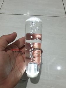 Gear Shift Knob Racing Perseneling LED Acrylic Bubble Clear Bening 15cm