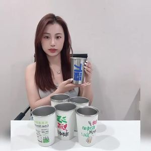 Ly Uống Nước Độc Đáo Khắc Chữ cho Nước Lạnh