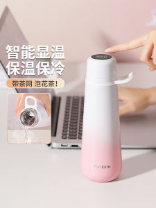 Smart Insulated Mug for Women High Aesthetic Value Temperature Display Female Model Birthday Gift Cup Nordic Style Stainless Steel