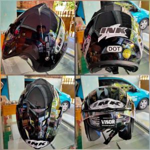 INK HELM DOUBLE VISOR REALPICT PAK KARDUS