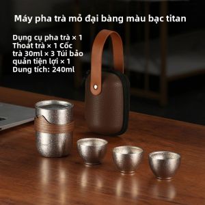 IMOGY | Bộ Ấm Chè Kung Fu Titanium Thuần Tuý Di Động