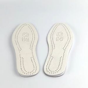 1 Pair Cowhide Leather O X Leg Orthopedic Insoles Heel Inserts Lift Shoe Wedge Knee Pads for Foot Alignment Knock Knee Pain Bow Legs