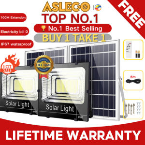 Solar Lights PHASL Solar Light Outdoor Waterproof LED Light Flood Light Street Lamp with Remote