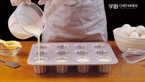 Th-12 ถ้วยแก้วโกลเด้นรอบ koluli bakeware เค้กขนมฝรั่งเศส Kanale Angel Bell แม่พิมพ์เหล็กคาร์บอน Bordeaux แม่พิมพ์เค้กไม่ติด Bakeware