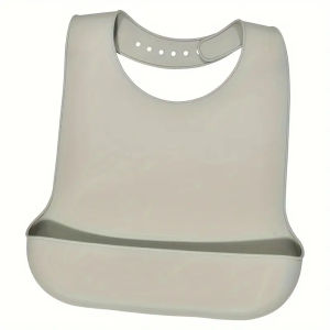 Large Silicone Adult Bibs Waterproof Food-Grade Bibs with Pocket Eating Aid for Elderly Men And Women Portable Tableware Access