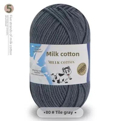 Medium Thick Cotton Yarn Ball for Crochet Doll Shoes Scarf Handmade Diy Weaving Materials Kit Milk Cotton Yarn from Mainland Chi